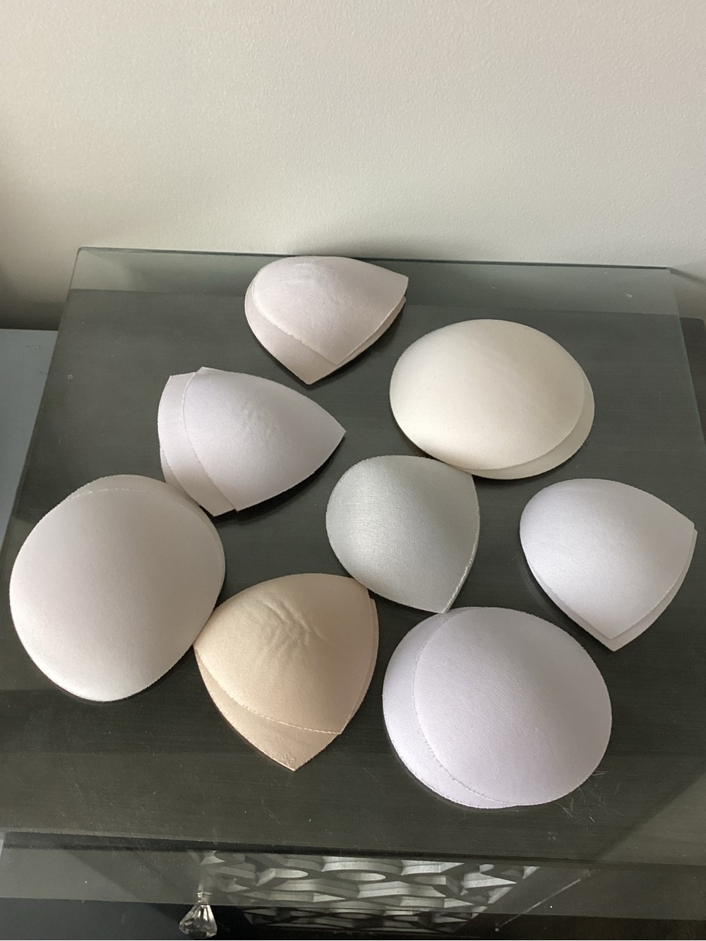 Removable Bra Cups - Assorted Nude & White Padding